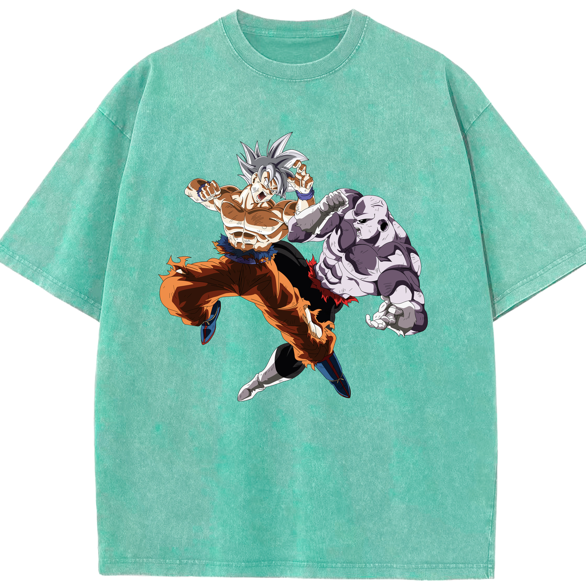 （画像用） ドラゴンボール 孫悟空（そん ごくう）Son Goku カカロット DRAGON BALL Kakarotto 綿100% ヴィンテージ風 半袖Tシャツ（フロントプリント）